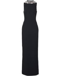 Safiyaa - Holli Embellished Crepe And Satin Gown - Lyst