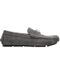 Versace - Medusa-Head Slip-On Loafers - Lyst