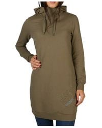 Emporio Armani - A Hooded, Long-Sleeved Dress - Lyst