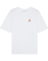 Maison Kitsuné - Maison Kitsuné Speedy Fox Patch Crewneck T-Shirt - Lyst