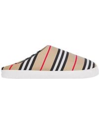 Burberry - Icon Stripe Backless Slippers - Lyst
