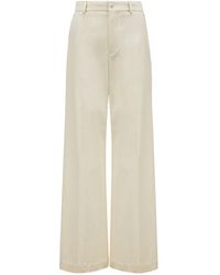 Moncler - Tailored Cotton Gabardine Pants - Lyst