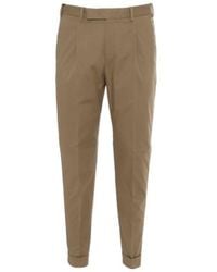 PT01 - Pt Torino Pleat Detailed Tapered Trousers - Lyst