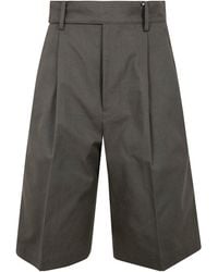 Yohji Yamamoto - Pleat Detailed Shorts - Lyst
