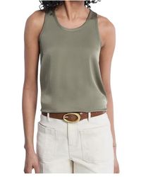 MICHAEL Michael Kors - Satin Tank Top - Lyst