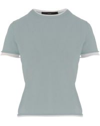 arch4 - Contrast Trim Slim T-Shirt - Lyst