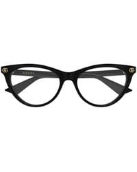 Gucci - Eyewear	Cat Eye Frame Glasses - Lyst