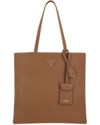 Prada - Triangle Logo Top Handle Bag - Lyst