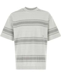 Nanamica - Stripe Embroidered T-Shirt - Lyst