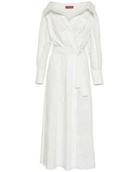 Altuzarra - Lyddy Cotton-Blend Wrap Dress - Lyst