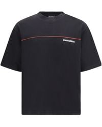DSquared² - Logo Printed Crewneck T-Shirt - Lyst
