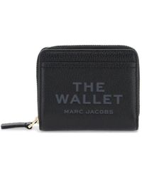 Marc Jacobs - Logo Printed Zipped Mini Compact Wallet - Lyst