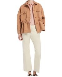 Weekend by Maxmara - Stretch Gabardine Flared Trousers - Lyst