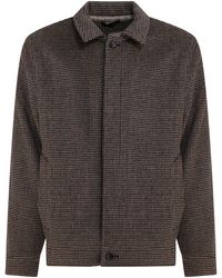 Vince - Houndstooth Overshirt Jacket - Lyst
