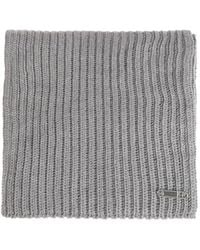 Givenchy - Logo Safety-Pin Knitted Scarf - Lyst