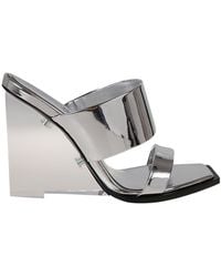 McQueen - Wedge Heeled Sandals - Lyst