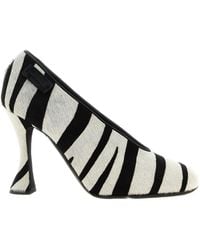 Moschino - Zebra Pony Pumps - Lyst