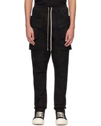 Rick Owens - Creatch Tapered Drawstring Cargo Trousers - Lyst