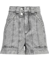 Isabel Marant - High-Waisted Denim Shorts - Lyst