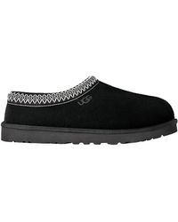 UGG - Suede Stitched Slippers - Lyst