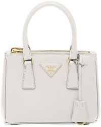 Prada - Galleria Mini Saffiano Leather Bag - Lyst