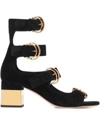 Chloé - Chloé Alizè Heeled Sandals - Lyst