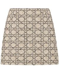 Dior - Macrocannage Miniskirt - Lyst