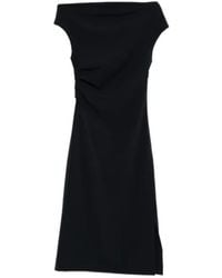 P.A.R.O.S.H. - Ruched Midi Dress - Lyst