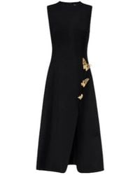 Oscar de la Renta - Embellished Wool-Blend Cocktail Dress - Lyst