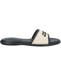 Isabel Marant - Two-Tone Canvas Slippers - Lyst