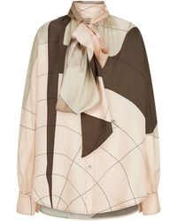 Ferragamo - Ferragamo All-Over Graphic Printed Shirt - Lyst