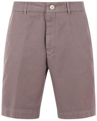 Brunello Cucinelli - Garment-Dyed Gabardine Bermuda Shorts - Lyst