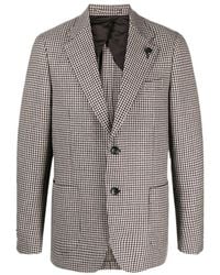 Lardini - Houndstooth-Pattern Wool Blazer - Lyst