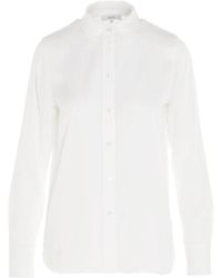 Vince - Slim Fitted Buttoned Blouse - Lyst