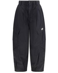 Dolce & Gabbana - Logo Plaque Cargo Drawstring Pants - Lyst