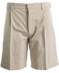 Prada - Pleated Tailored Shorts - Lyst