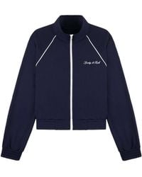 Sporty & Rich - Long-Sleeve Zip-Up Sweatshirt - Lyst
