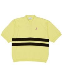 The Attico - The Il Primo Bagno Striped Knitted Polo Top - Lyst