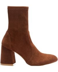 Stuart Weitzman - Ankle-Length Suede Boots - Lyst