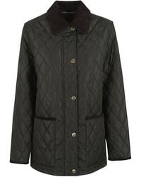 Burberry - Long Sleeved Quilted Country Jacket - Lyst