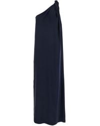 P.A.R.O.S.H. - One-Shoulder Dress With Twisted Neckline Detail - Lyst