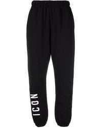 DSquared² - Logo-Printed Elasticated Waistband Track Pants - Lyst