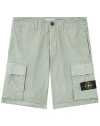 Stone Island - Logo Patch Cargo Shorts - Lyst
