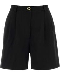 Alessandra Rich - Pleated Bermuda Shorts - Lyst