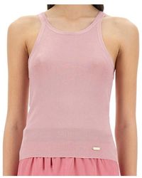Tom Ford - Logo-Plaque Knitted Top - Lyst