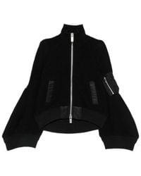 Sacai - Twill Knit Blouson - Lyst