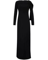 Courreges - Buckled Long-Sleeve Maxi Dress - Lyst