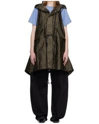 Sacai - Quilted Hooded Vest - Lyst