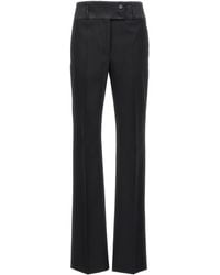 Ferragamo - Casual Pants With Waist And Loop Straps - Lyst