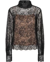 ROTATE BIRGER CHRISTENSEN - Lace Long-Sleeve Midi Dress - Lyst